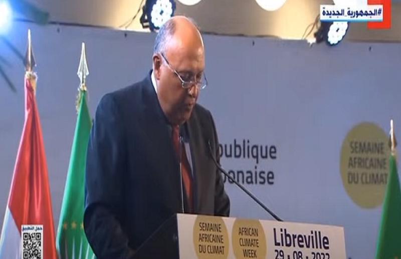 شكري من أسبوع المناخ بالجابون: يجب ألا ندخر جهدا لدعم الحوار البناء
