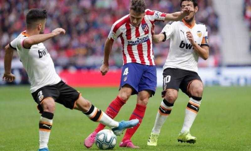 موعد مباراة أتلتيكو مدريد وفالنسيا في الدوري الإسباني والقنوات الناقلة