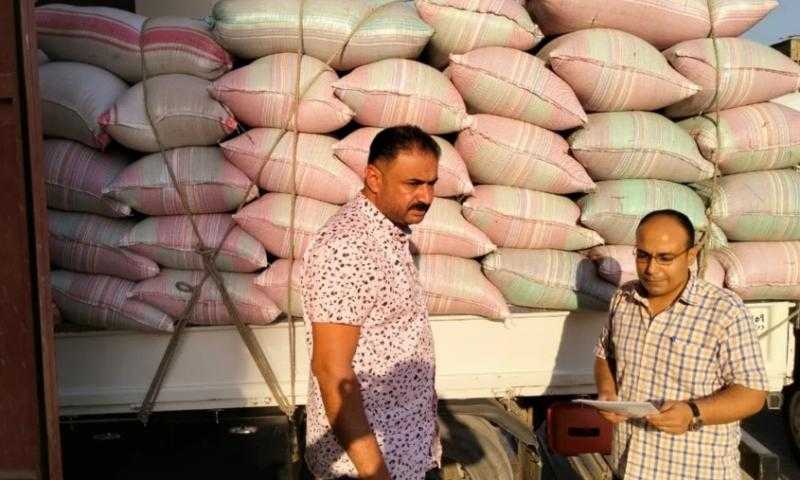 ضبط 210 أطنان أرز شعير محظور تداوله في الدقهلية
