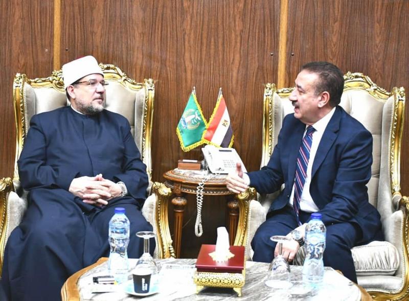 وزير الأوقاف ومحافظ المنوفية 