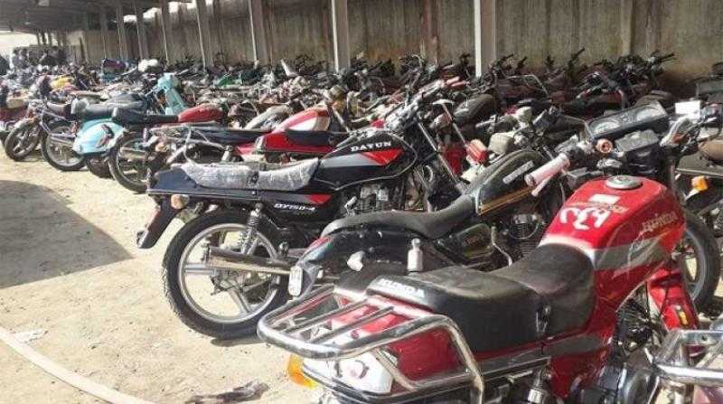 ضبط 45 متهما و341 دراجة نارية مخالفة