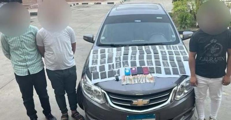 مباحث الشروق تضبط 6 كيلو حشيش بحوزة 3 أشخاص