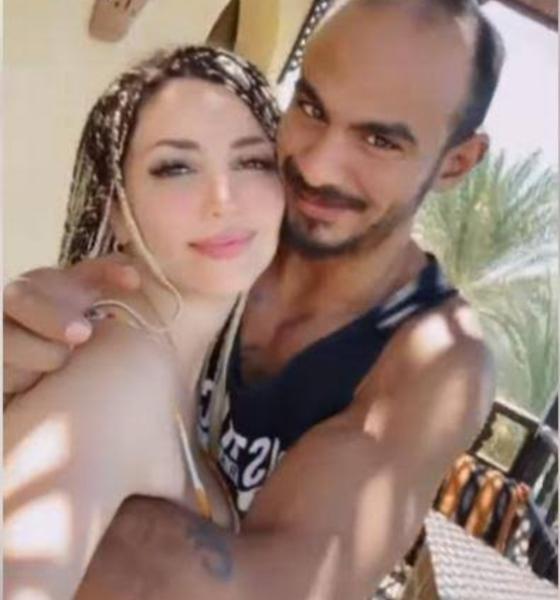 الفنانة نسرين طافش وزوجها