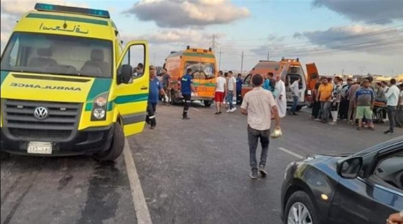 نزيف الأسفلت.. مصرع وإصابة 15 شخص في حادث تصادم بطريق جمصة المنصورة