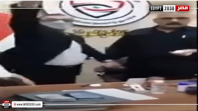 لحظة القبض على المتهم