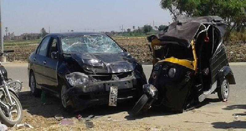مصرع وإصابة 3 فتيات في حادث تصادم بأسيوط