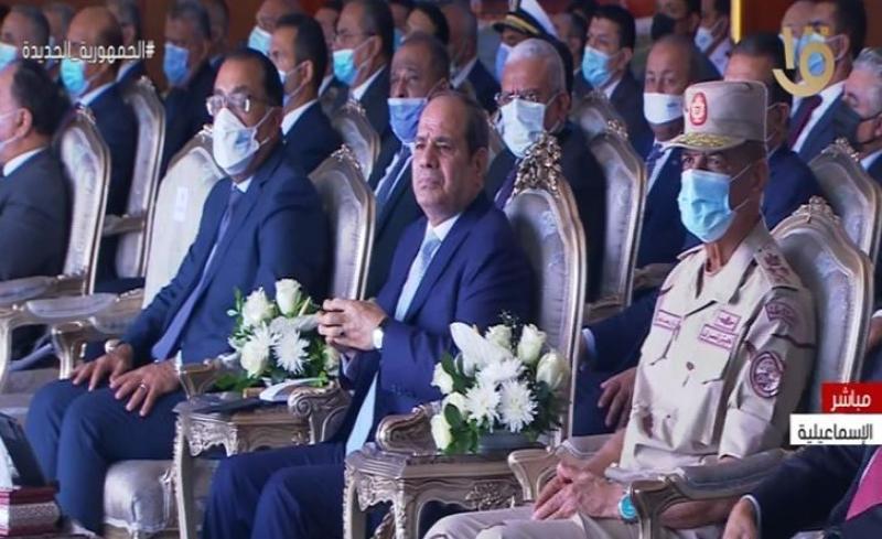 السيسي يشاهد فيلما تسجيليا عن القرية الأولمبية بهيئة قناة السويس