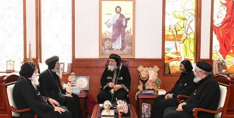 الأنبا أنطونيوس مطران القدس في ضيافة البابا تواضروس