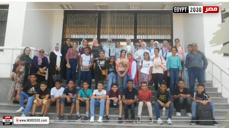 جامعة قناة السويس تستضيف ٧٤ طالب وطالبة من مدارس الإسماعيلية  