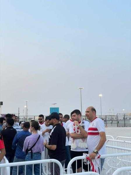 شاهد.. جماهير الزمالك تتوافد على استاد لوسيل استعدادًا لموقعة الهلال السعودي