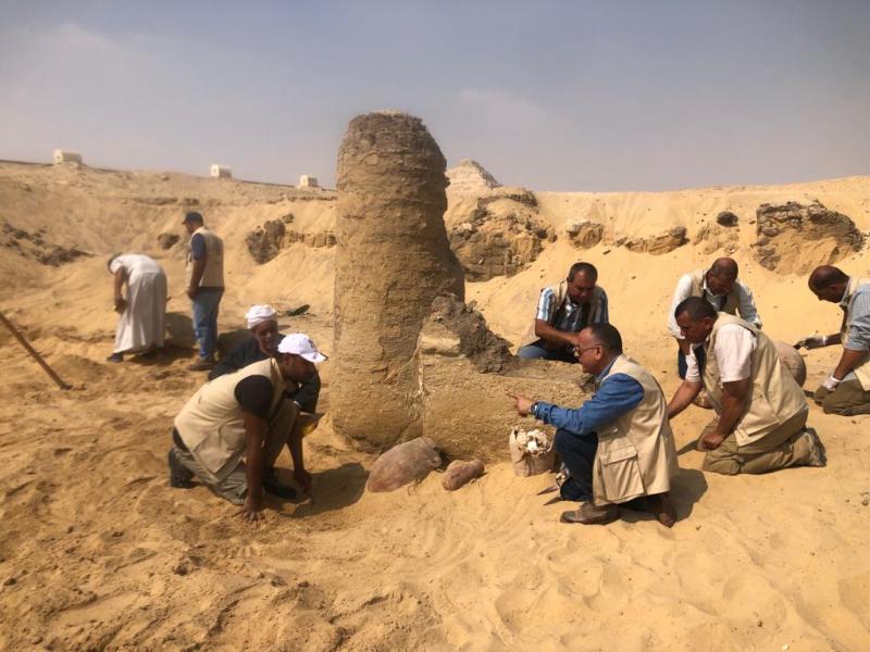 أثناء الحفائر