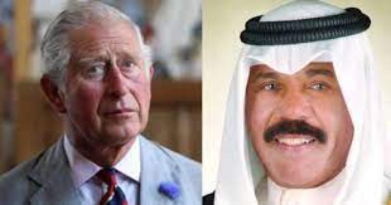 أمير الكويت مع ملك بريطانيا