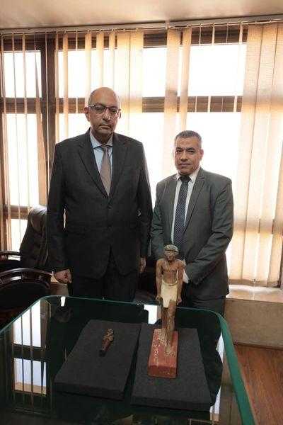 مصر تسترد تمثالين أثريين من بلجيكا
