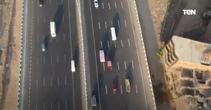 شاهد: أحدث تصوير لأعمال تطوير وتوسعة الطريق الدائري