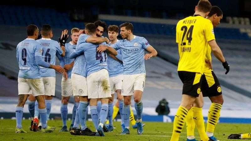 موعد مباراة مانشستر سيتي وبروسيا دورتموند القادمة بدوري الأبطال والقنوات الناقلة