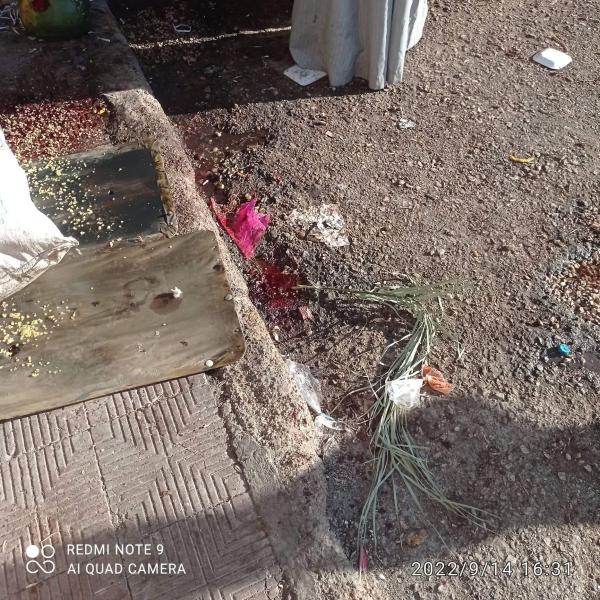 صورة من موقع الحادث 