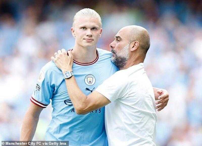 جورديولا يثير الجدل بتصريحاته حول هدف هالاند أمام بروسيا دورتموند.. شاهد بالفيديو