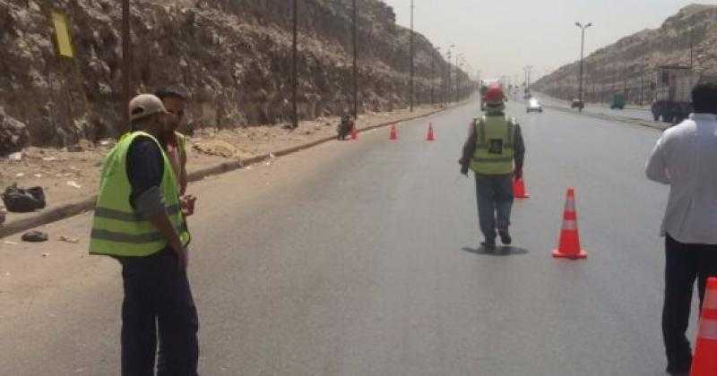 غلق نفق القطامية أسفل طريق «القاهرة ـ العين السخنة» لتطوير محور الخمسين