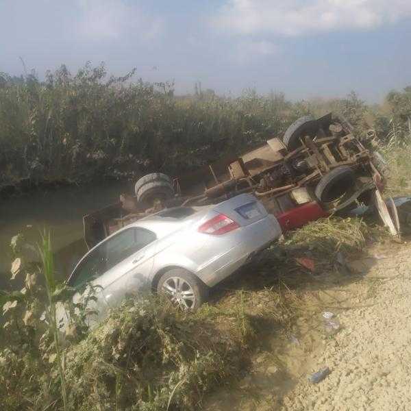 القدر ينقذ 17 شخصا من الموت في تصادم أتوبيس بملاكي في الشرقية