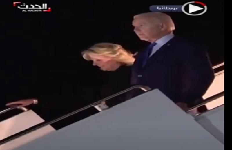 بايدن وزوجته يصلان لندن للمشاركة في جنازة الملكة إليزابيث