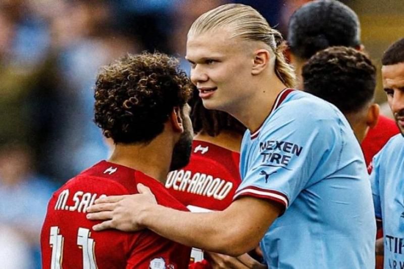 هالاند ومحمد صلاح