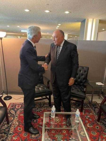شكري يلتقي وزير خارجية البرتغال على هامش أعمال الجمعية العامة للأمم المتحدة