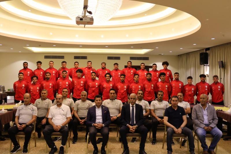 وزير الرياضة لـ «منتخب الشباب» ننتظر فوزكم ببطولة إفريقيا 2023