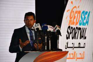 «صبحي» يشهد المؤتمر الصحفي لمهرجان البحر الأحمر للفعاليات الرياضية