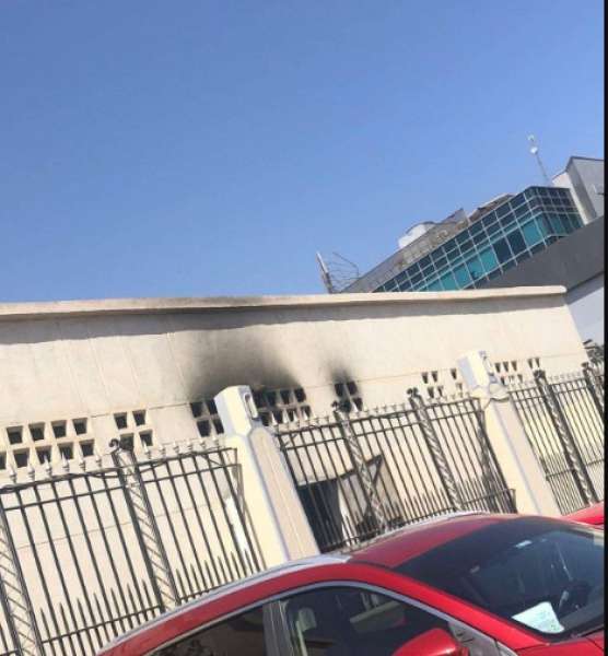 حريق جامعة مصر