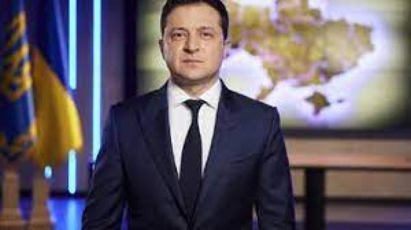 الرئيس الأوكراني ،فولوديمير زيلينسكي