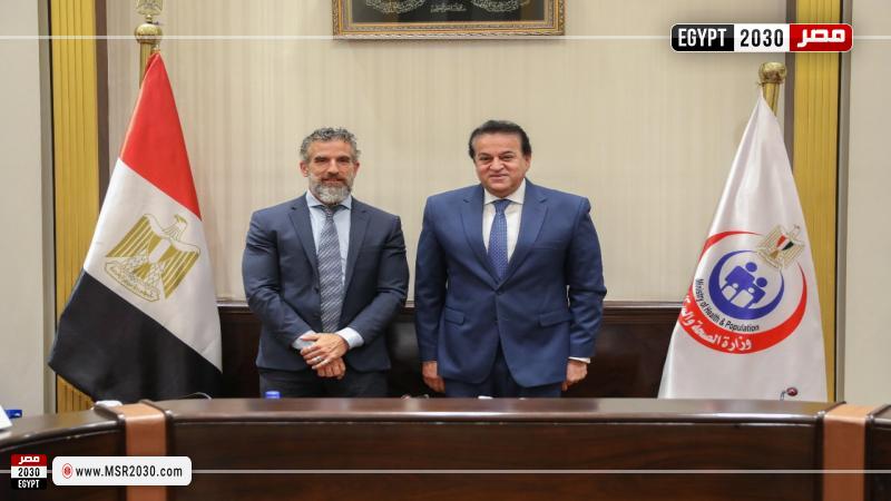وزير الصحة يبحث مع ممثل منظمة اليونيسيف التعاون في برامج تعزيز صحة الأم والطفل