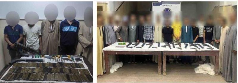 ضبط 26 سلاح ناري و6 قضايا مخدرات في حملة أمنية بأسيوط