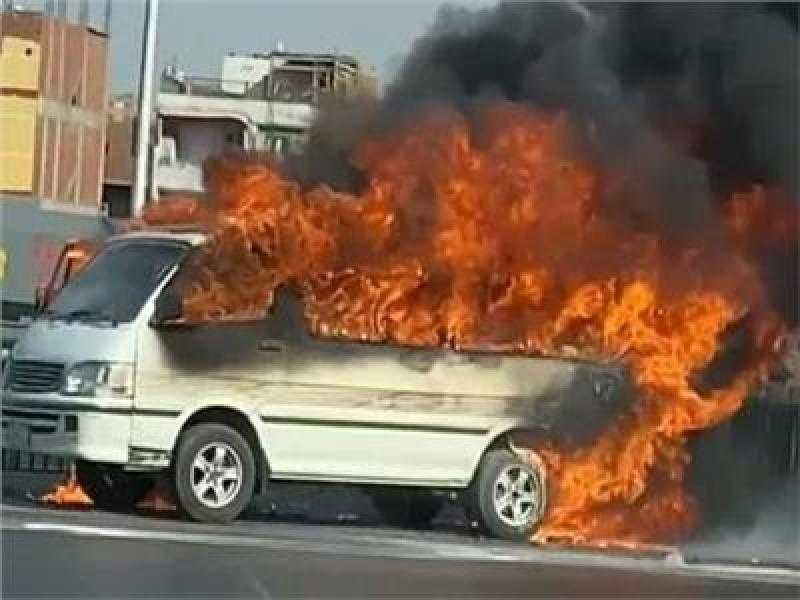 النيابة تستعجل التقرير المروري في اشتعال سيارة أعلى الأوسطي