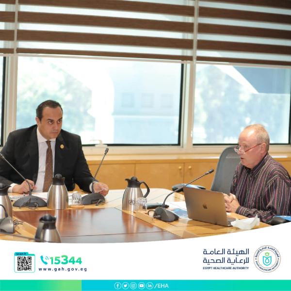 الدكتور أحمد السبكي خلال الاجتماع