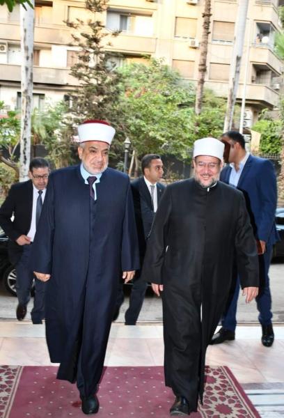 وزيرا أوقاف مصر والأردن 