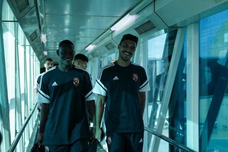 بعثة الأهلي تغادر مطار القاهرة إلى تونس
