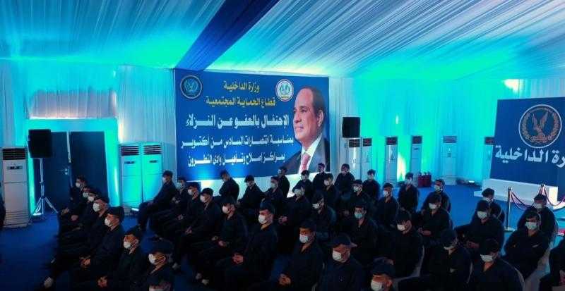 الإفراج بالعفو عن 1557 نزيلا بالسجون احتفالًا بذكرى نصر أكتوبر «صور»