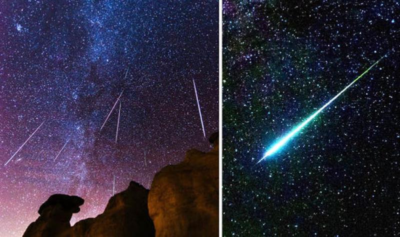 دش Draconid Meteor 