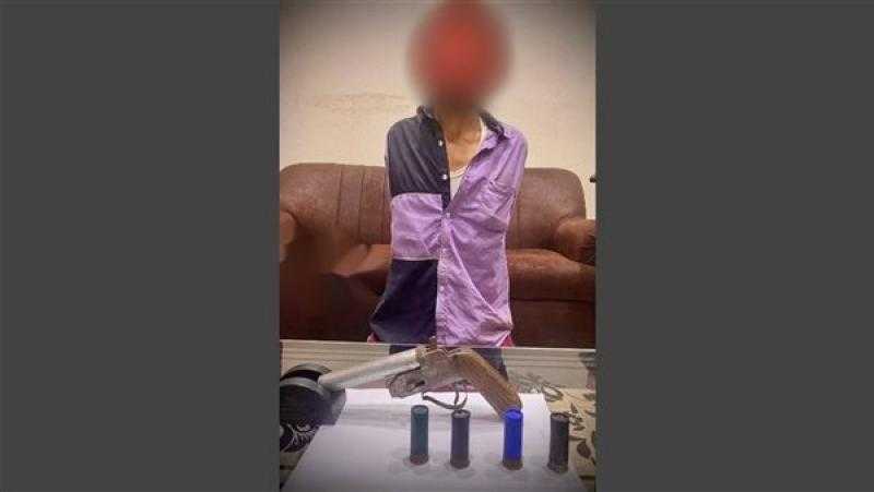 القبض على بلطجي حلوان بحوزته سلاحا ناريا وذخيرة