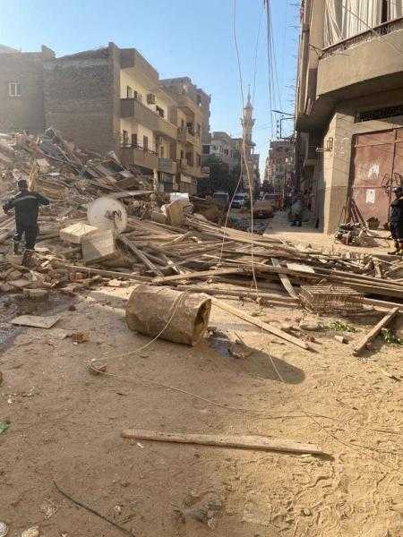 النيابة العامة تحقق في وفاة شخصين بسبب انهيار عقار بملوي المنيا  «صور»