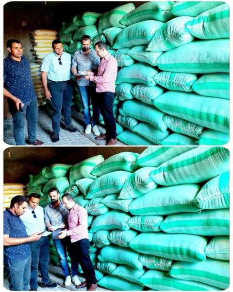 خلال حملات أمنية.. ضبط 1283 طن أرز شعير بالسوق السوداء