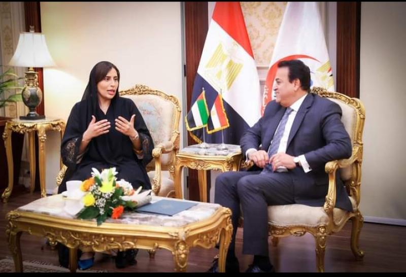 وزير الصحة خلال اللقاء 