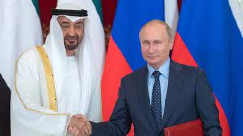 الرئيس الروسي ورئيس دولة الإمارات 