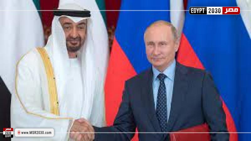 الرئيس الروسي ورئيس دولة الإمارات 