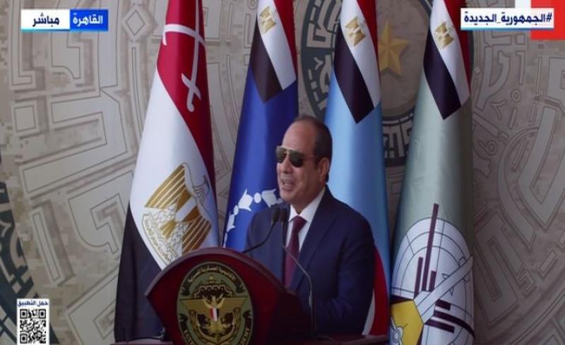 السيسي: مفيش بلد في الدنيا هتعبر أزماتها ومشاكلها إلا بالأمن والاستقرار «فيديو»
