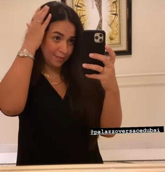 بملابس سوداء.. إيمي سمير غانم تتألق في أحدث إطلالة لها برفقة حسن الرداد