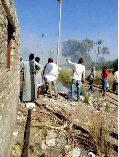 السيطرة على حريق نشب في منازل تابعة للسكة الحديد بنجع حمادي