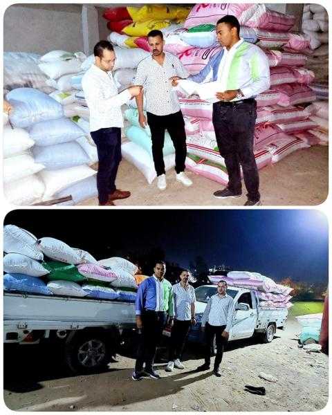 ضبط 22 طن أرز قبل بيعها في السوق السوداء بالشرقية