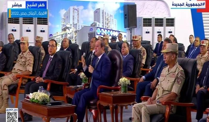 السيسي يكشف تكلفة مشروع مجمع الرمال السوداء بالبرلس «فيديو»