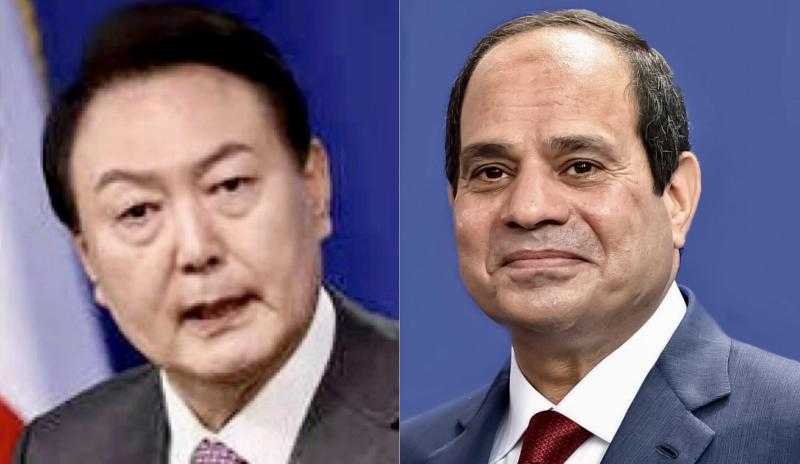 السيسي يتلقى اتصالا هاتفيا من رئيس جمهورية كوريا الجنوبية